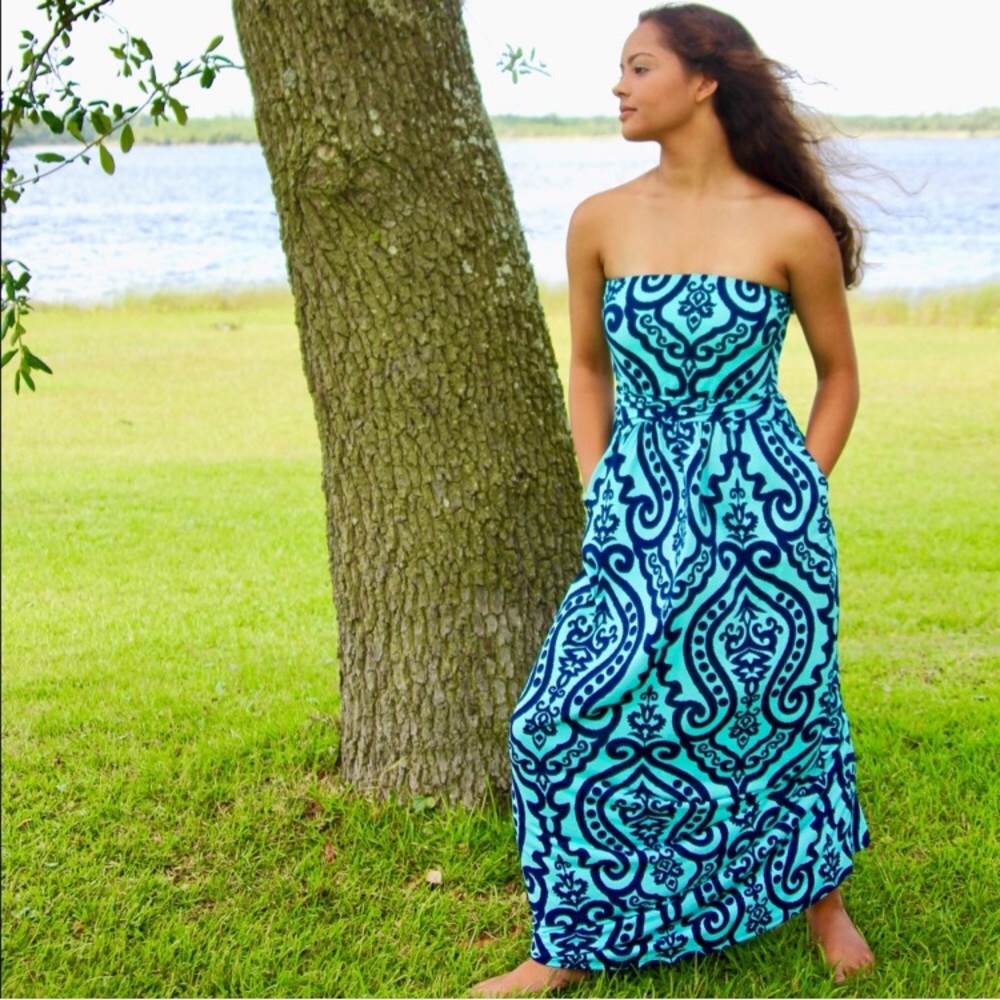 Damask Maxi with Pockets